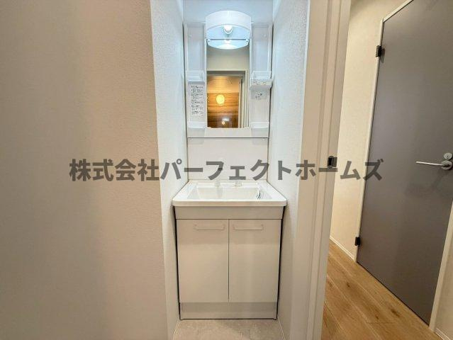 Leggero牧野の洗面所|脱衣スペースもあります