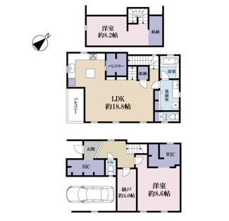 【間取り】 | 目黒区上目黒2丁目