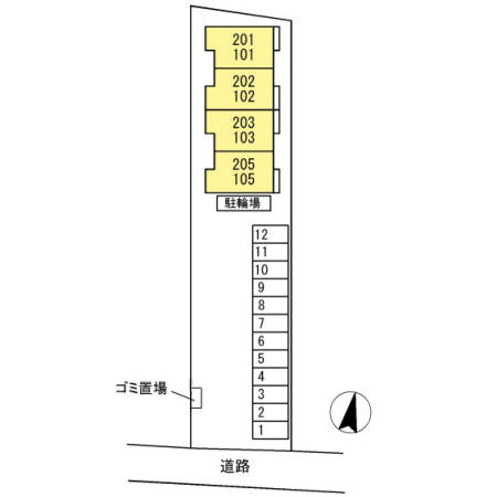アゼリアの区画図