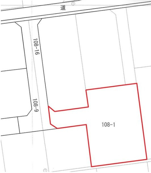 白河市大鹿島前　売地の区画図