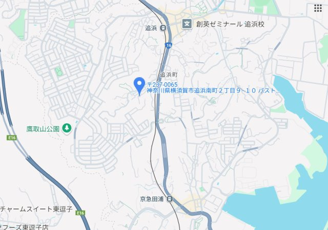 【地図】 | パストラル追浜