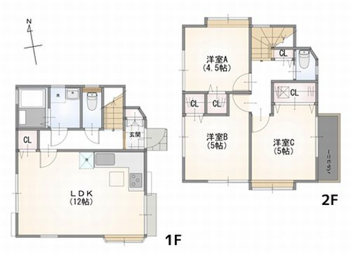 【間取り】 | 【仲介手数料０円】茅ヶ崎市室田2丁目　中古一戸建て | 茅ヶ崎市室田2丁目　中古一戸建て