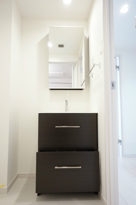 リブリ・コリーヌの独立洗面台|脱衣スペースもあります