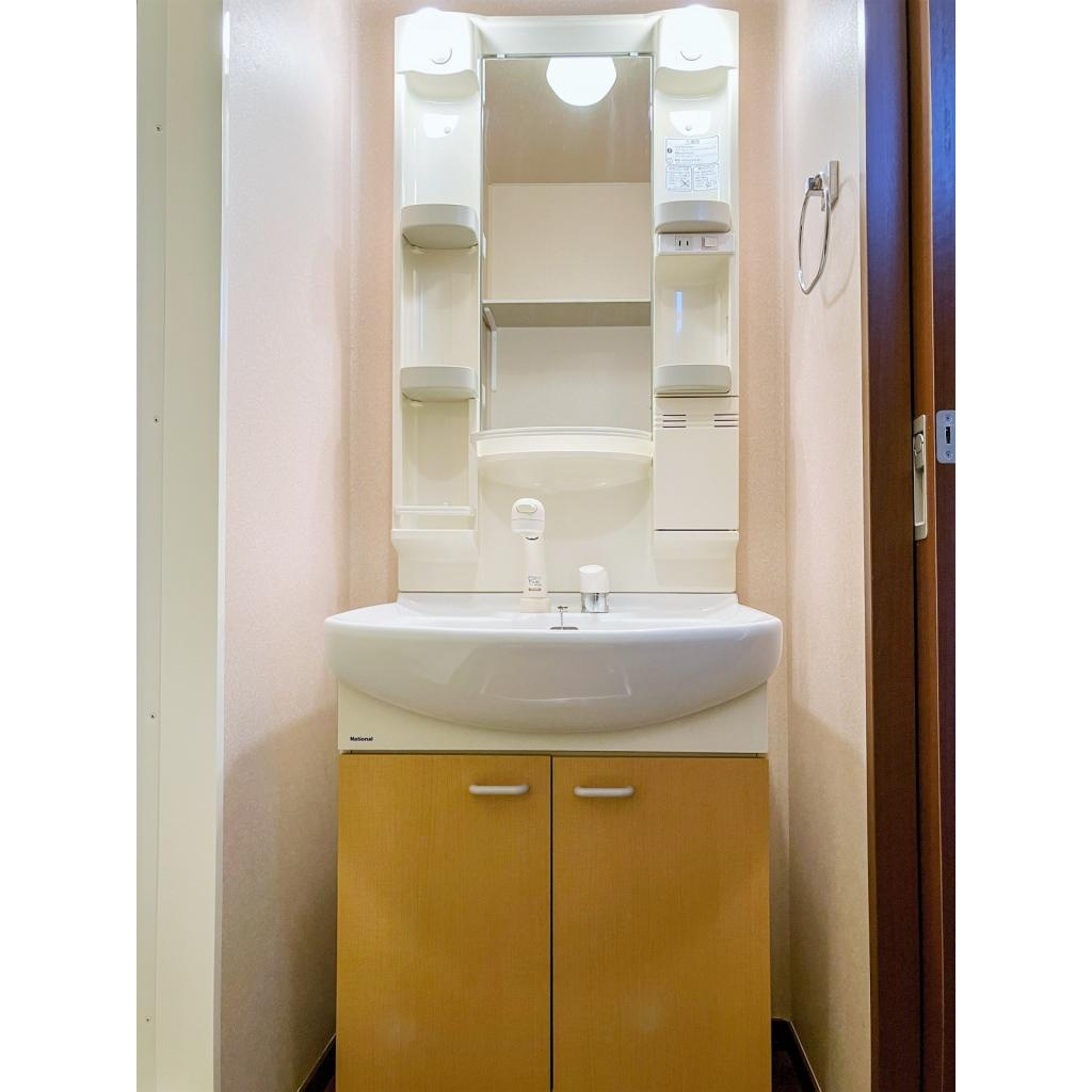 ウイスタリアⅡの独立洗面台|脱衣スペースもあります