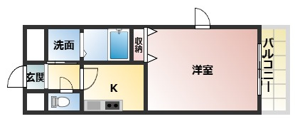 アンプルールクラージュアミティエの間取り