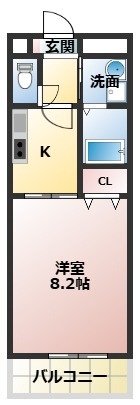 アンプルールクラージュアミティエの間取り