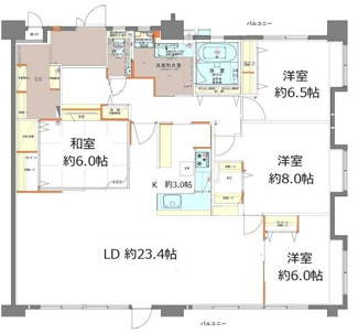 【間取り】 | エマーレ南浦和（旧建物名ヒルズ神明の木）
