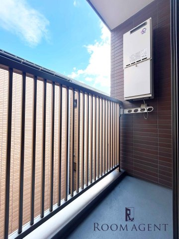 寿キャッスル栄生のバルコニー