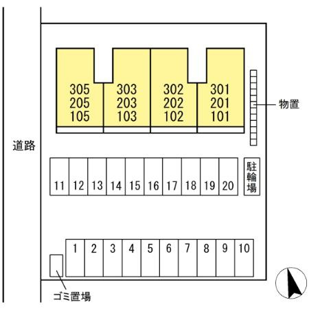 ロイヤルラパンの区画図