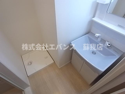 【洗面所】 | シトラスユノス京葉蘇我 | 広い洗面スペース