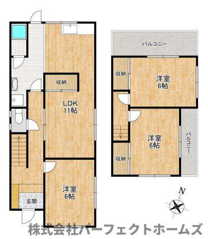 松丘町戸建 OCの間取り