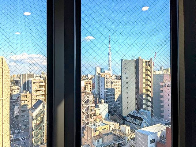 Vスタイル入谷の設備|12Fリビングからスカイツリー隅田川花火見えます