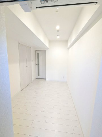 Vスタイル入谷の設備|5.6帖洋室、エアコン・照明・ウォークインクローゼット、上層階のバルコニーからはスカイツリー見えます
