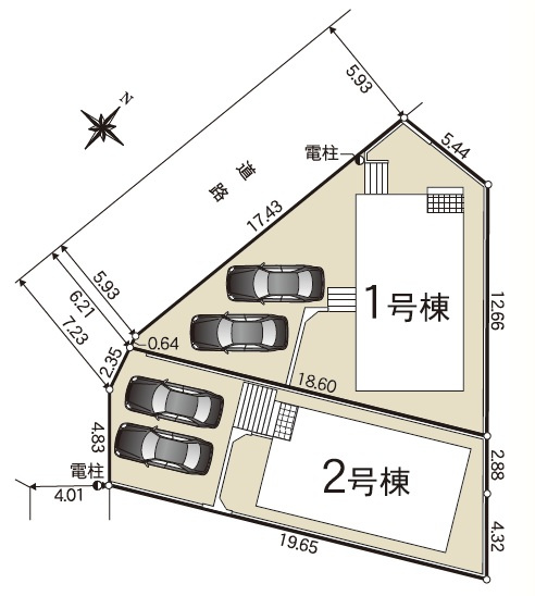 【区画図】 | 知多市巽が丘第2　2号棟