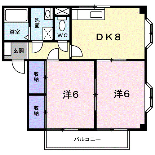 【間取り】 | ヴィラマリン　Ａ