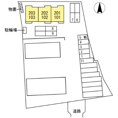 プリマベーラ　Ｃの区画図