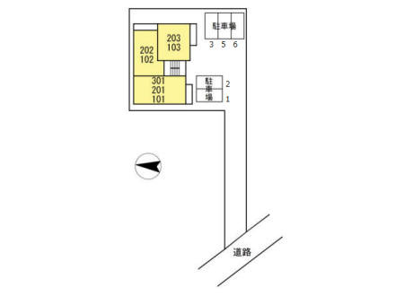 サークルモコ 湘南台の区画図