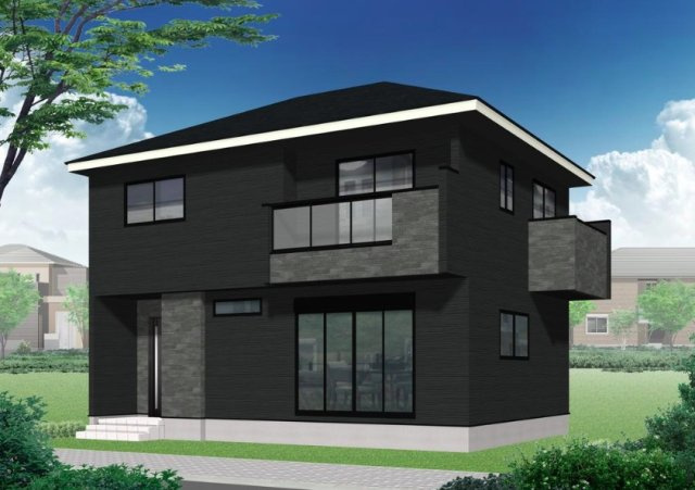 大津市雄琴　第1期　新築一戸建ての外観パース