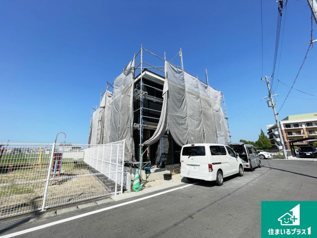大津市雄琴　第1期　新築一戸建ての外観|現在建築中！落ち着いた街並みで新生活を始めることが出来そう！周辺の物件も併せてご紹介させて頂きます！