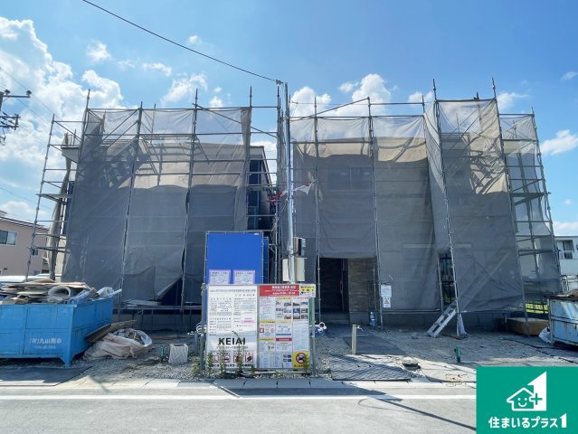 大津市雄琴　第1期　新築一戸建ての外観|現在建築中！落ち着いた街並みで新生活を始めることが出来そう！周辺の物件も併せてご紹介させて頂きます！