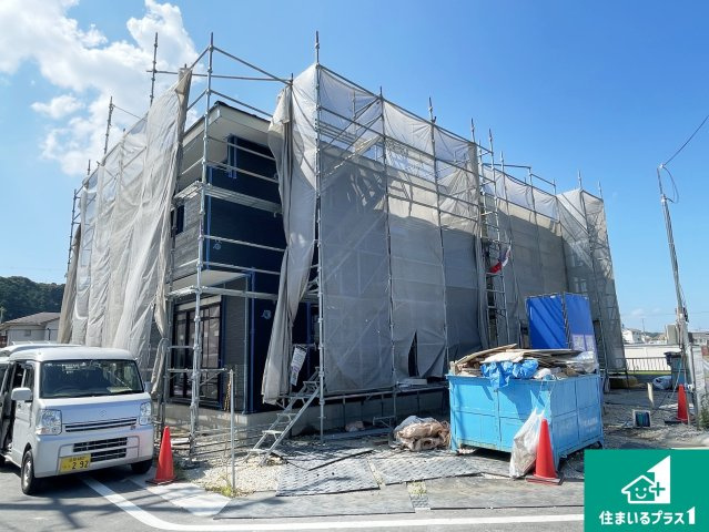 大津市雄琴　第1期　新築一戸建ての外観|現在の進捗状況です！順調に作業進行中、完成が待ち遠しいです！詳細の間取り等、お気軽にお問い合わせください！