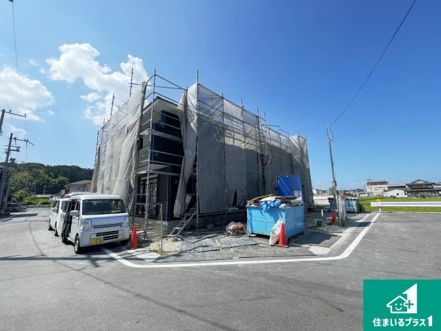 大津市雄琴　第1期　新築一戸建ての外観|現在の進捗状況です！順調に作業進行中、完成が待ち遠しいです！詳細の間取り等、お気軽にお問い合わせください！