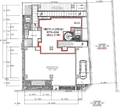 橘町テナントの間取り