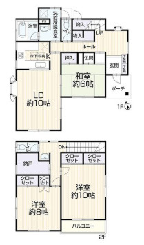 横浜市緑区上山3丁目の間取り|U型キッチンで家事動線もフットワークよくできます。広い玄関ホールに、１０帖洋室など、ゆったり生活できますね。