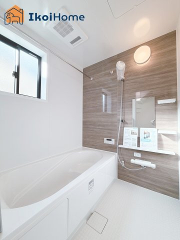 神戸市垂水区舞子台1期　新築戸建の浴室|【ホームページに現地動画掲載中】●年中無休：当日予約可●1坪タイプの広々したユニットバスになります