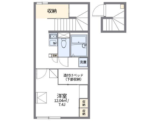 レオパレスぺガッソの間取り