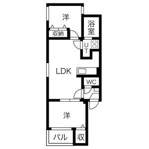 カトレア姪浜の間取り