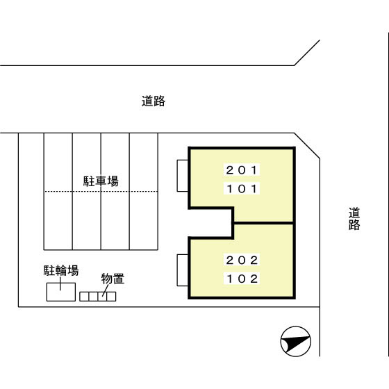 シャトーエレガン　Ｄの区画図