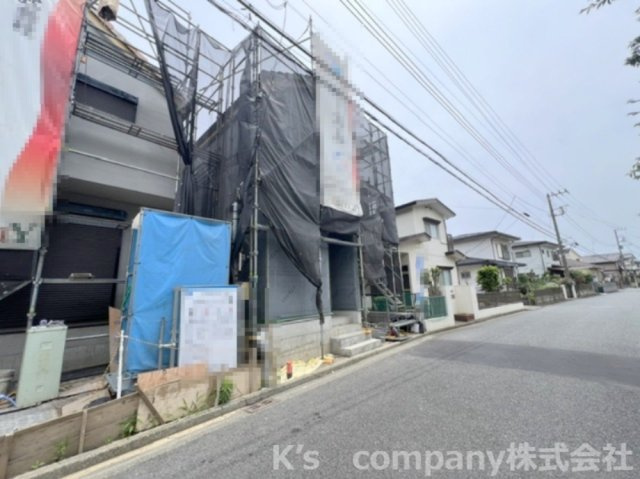 ◎茅ヶ崎市萩園　新築戸建　1号棟の前面道路含む現地写真|2026.6.14撮影◇