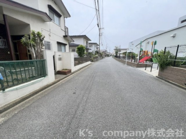 ◎茅ヶ崎市萩園　新築戸建　2号棟の前面道路含む現地写真|2026.6.14撮影◇