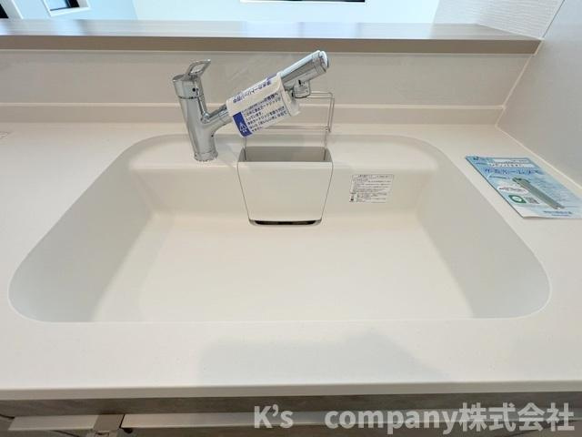 ◎茅ヶ崎市萩園　新築戸建　2号棟のキッチン|人造大理石のおしゃれなシンク◇