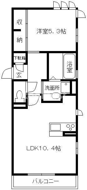 レヴァージュの間取り