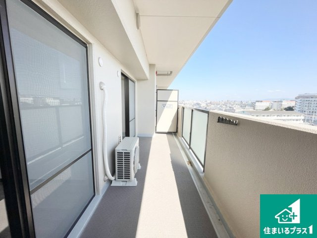 レックスガーデン堺東のバルコニー|日当たりのよいバルコニー！お部屋が開放的に！
