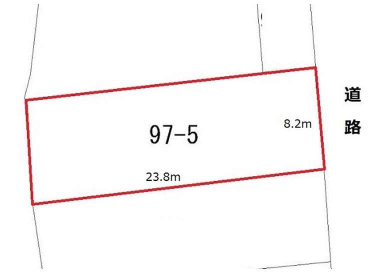 いわき市小名浜大原字中野地　売地の区画図