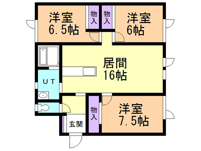 ハイツひとみ２５　の間取り