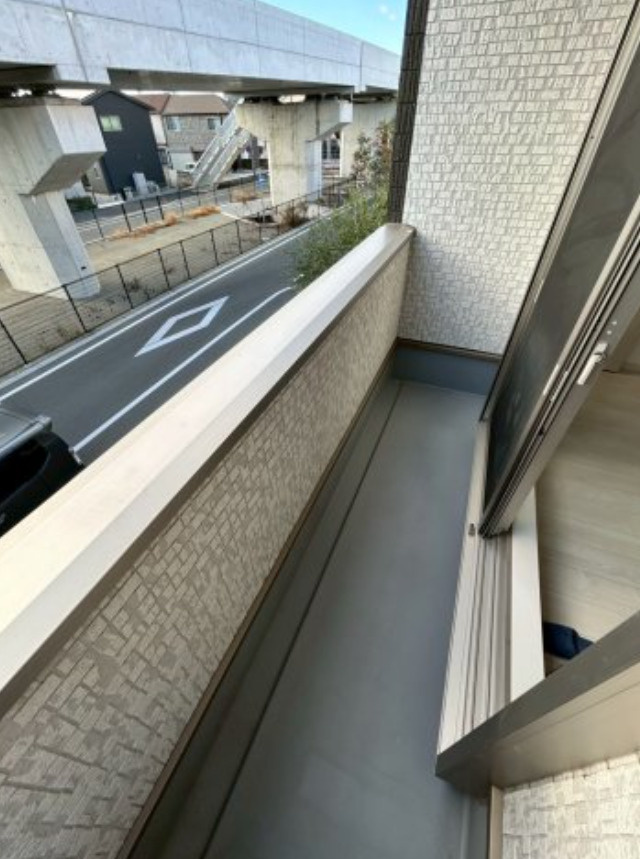 中津戸建のバルコニー