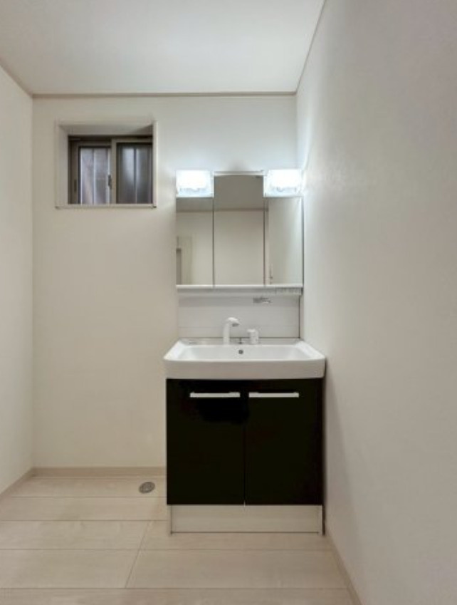 中津戸建の洗面所