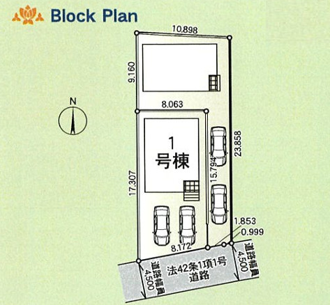 【区画図】 | 座間市新田宿　新築戸建て　全2棟【仲介手数料無料】 | 【仲介手数料無料でご紹介可能です】大樹不動産