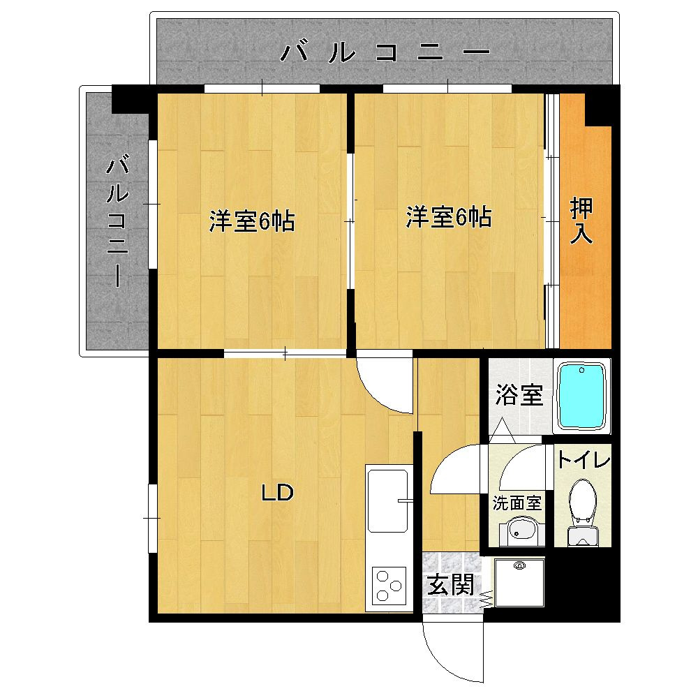 コーポ良邦の間取り
