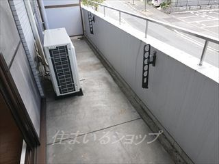 広島市安佐北区口田南８丁目の賃貸マンションのバルコニー|ワイドバルコニー・眺望・通風良好