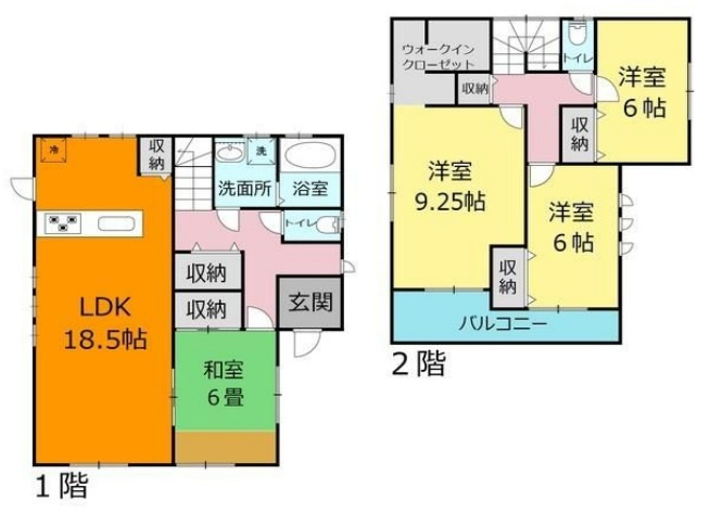 【中古戸建】太田市下浜田町の間取り|■間取り図｜敷地面積：215.07㎡（約65.05坪）建物面積：115.92㎡（約35.06坪）