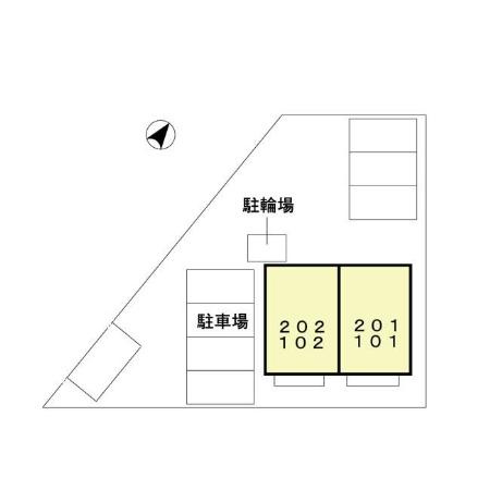 ホームパーティーⅢ号館の区画図