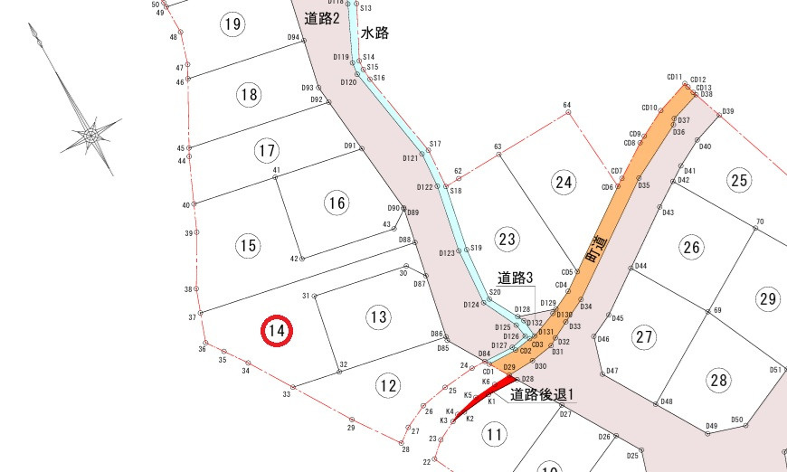 安芸郡熊野町出来庭５丁目　土地(全10区画)の土地図