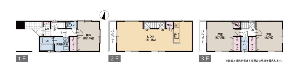 中古戸建（鶴見区大東町）の間取り|4DK　