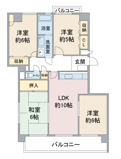 ランドマーク・一社の間取り