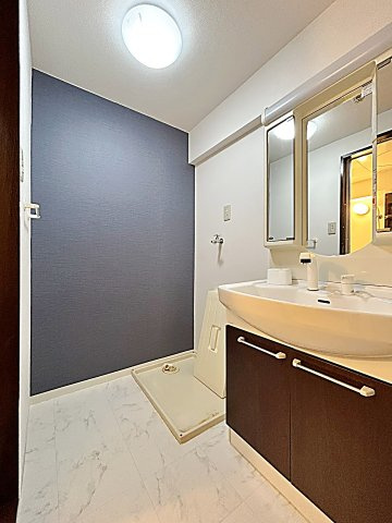 エクセル竹越の洗面所|脱衣スペースもあります